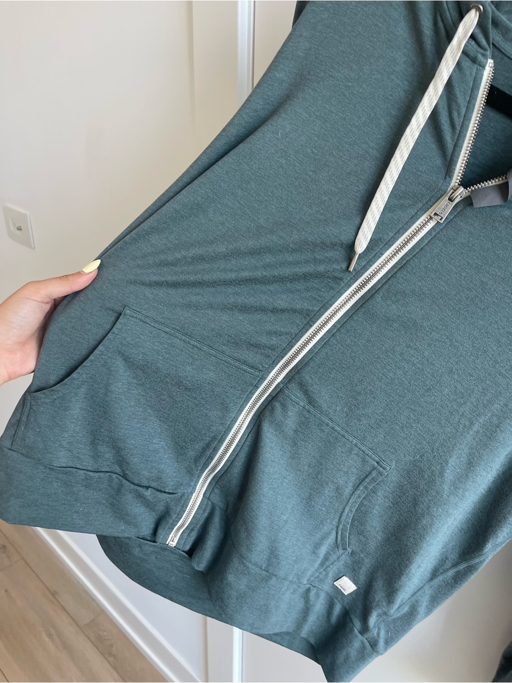 Vuori Teal Zip-Up Hoodie - Picture 6 of 7